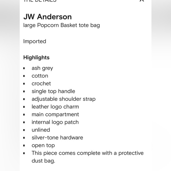 JW Anderson Popcorn Basket Crossbody Bag - Picture 13 of 14